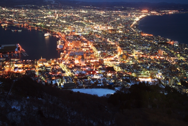 日本文化旅遊 函館山瞭望台 北海道旅遊ymca日本旅遊